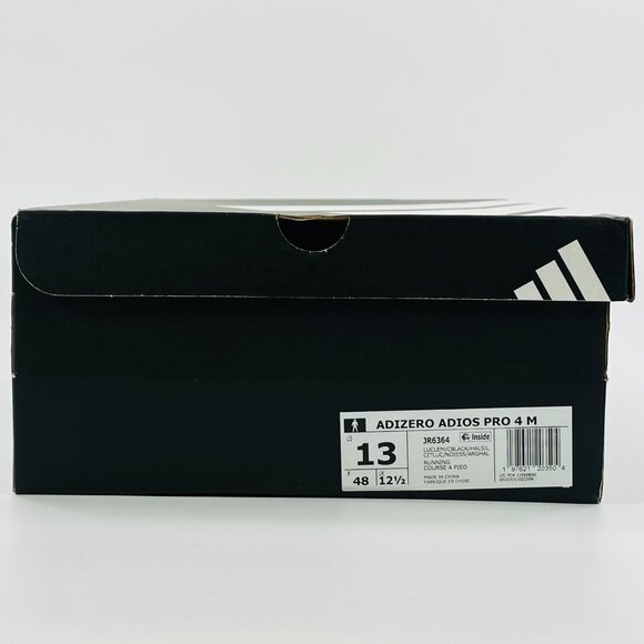 Adidas Adizero Adios Pro 4 \'Lucid Lemon Black\' JR6364 Running Multi Size main image 9